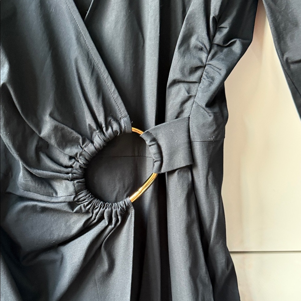Veronica Beard Black Wrap Dress - Picture 5 of 11